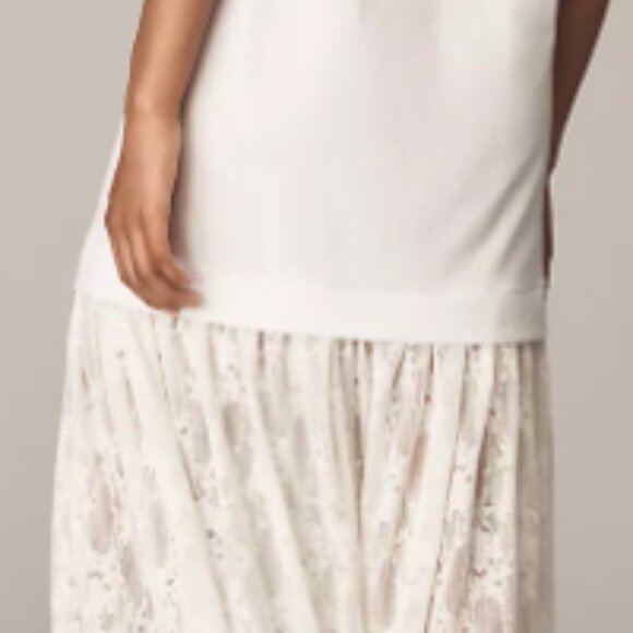Brand New By Anthropologie Twofer Lace T-Shirt Dress - Picture 4 of 8
